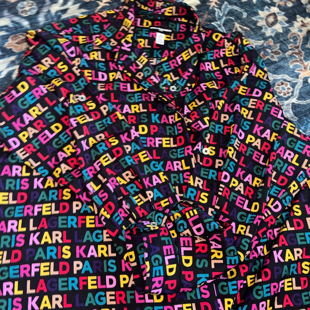 Karl Lagerfeld plus size women’s dress shirt